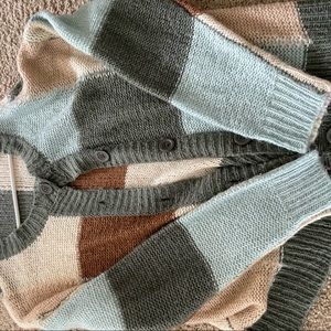 size small shein patchwork cardigan